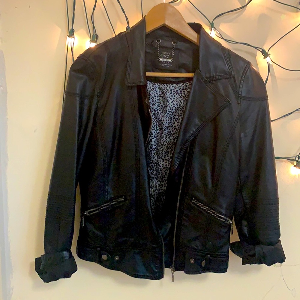 Zara leather jacket